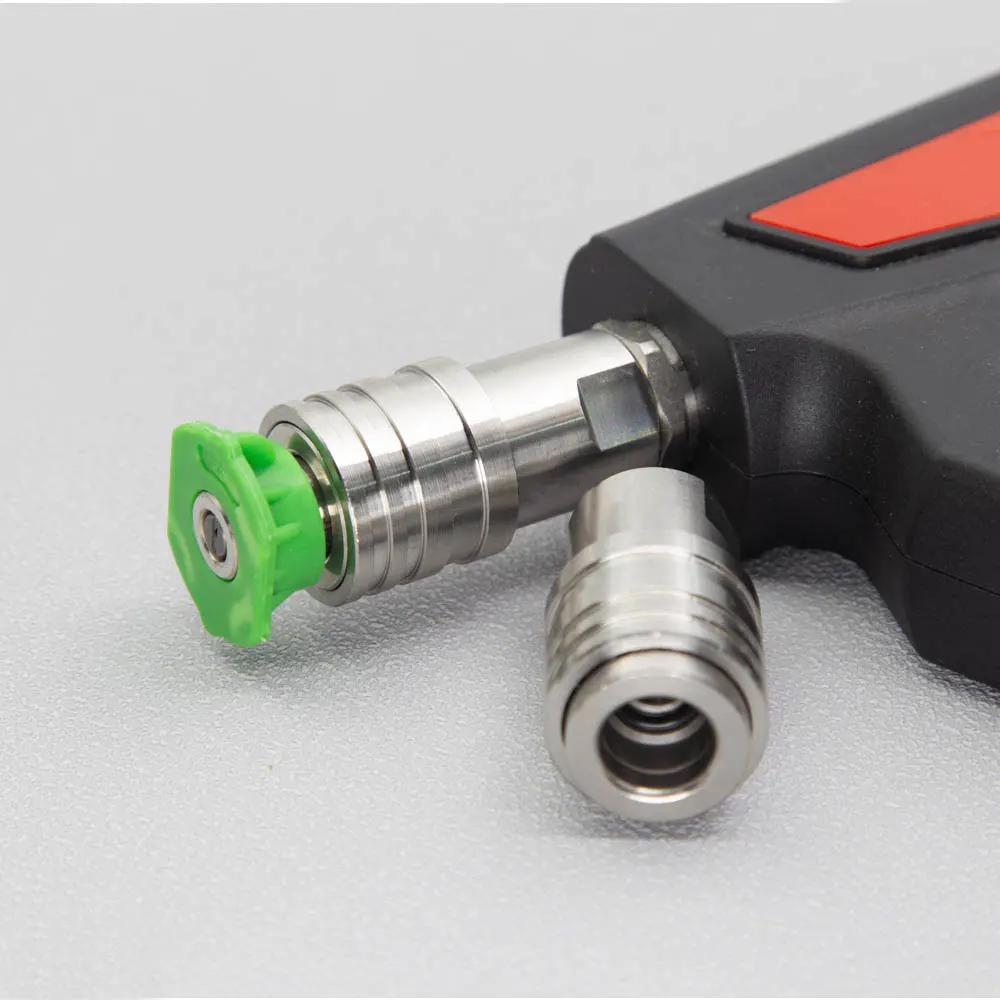 High-Pressure Water Gun 304 Stainless Steel 1/4-Inch Self-Locking Coupling Male-to-Female Quick-Connect Fitting