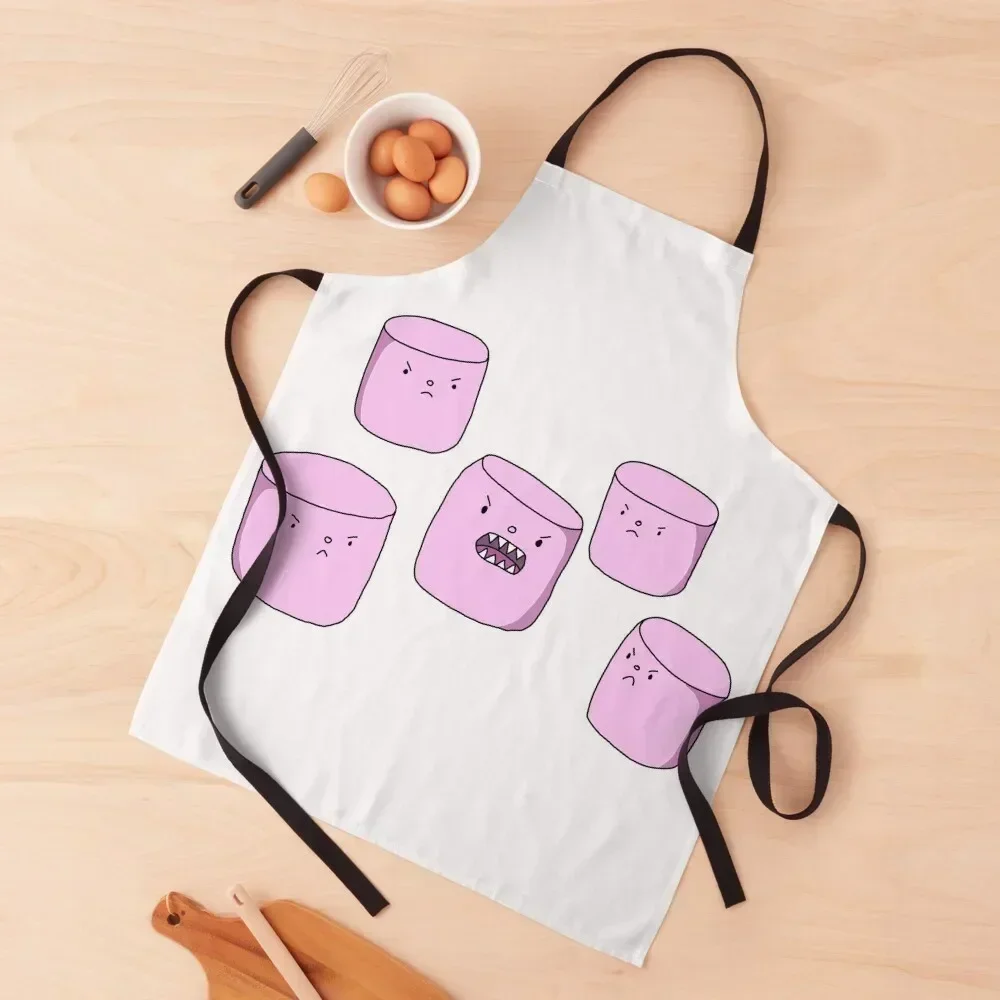 

Summer Camp Island Marshmallows Apron Women Kitchen Chef Uniform Woman for women with pocket japanese woman Apron