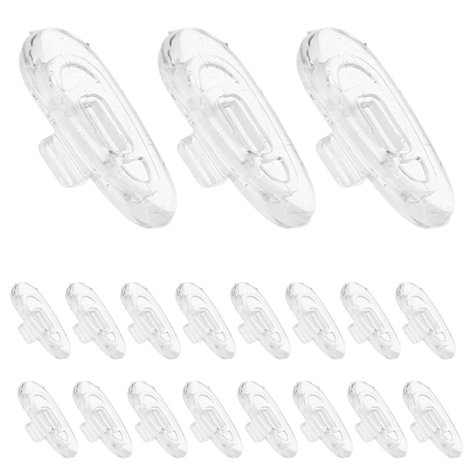 

200 шт. силиконовых накладок для носоупоров очков, вставляемые, для надежной фиксации, нескользящие, сменные подушечки для очков