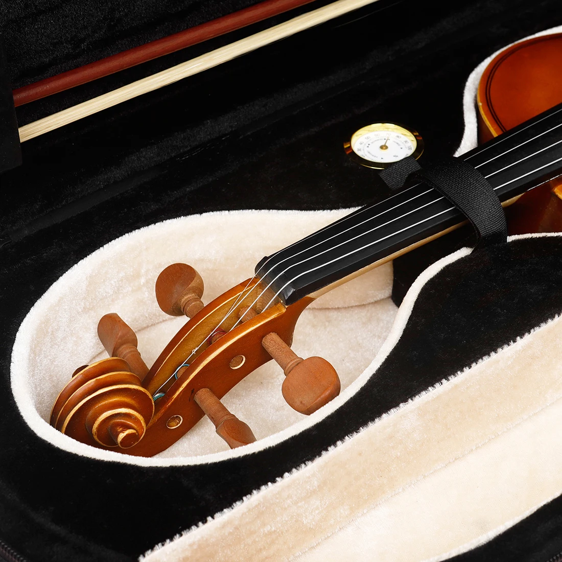 Astonvilla Violin Case Box 4/4 with Hygrometer Professional Oxford Cloth Violin Backpack Case Waterproof Storage Bag Violin Part