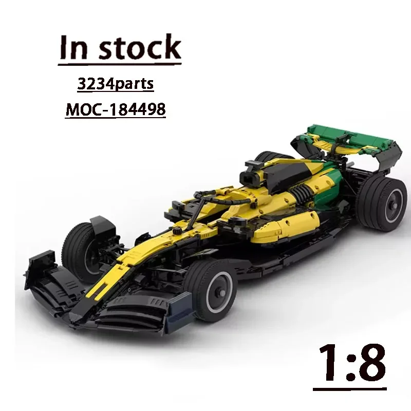 

New MOC-184498 Formula One F1 MCL38 Building Block Model 3234 Parts MOC Creative Kids Birthday Building Blocks Toy Gift