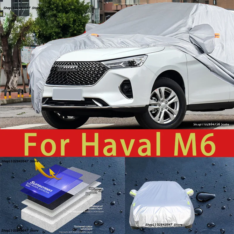 

For Haval M6 Car protective cover Auto paint protection Sunscreen heat-insulating waterproof car clothing Car film