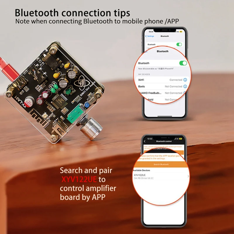 La01 Non-Destructive Hifi5.1 Bluetooth USB Flash Drive Decoding Board Player Audio Receiver Audio Amplifier Board Durable 1PCS