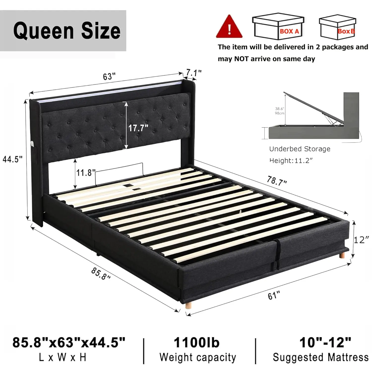 Thumbnail 2 - #33 Highest Rated Storage Bed Frames to Buy in 2026