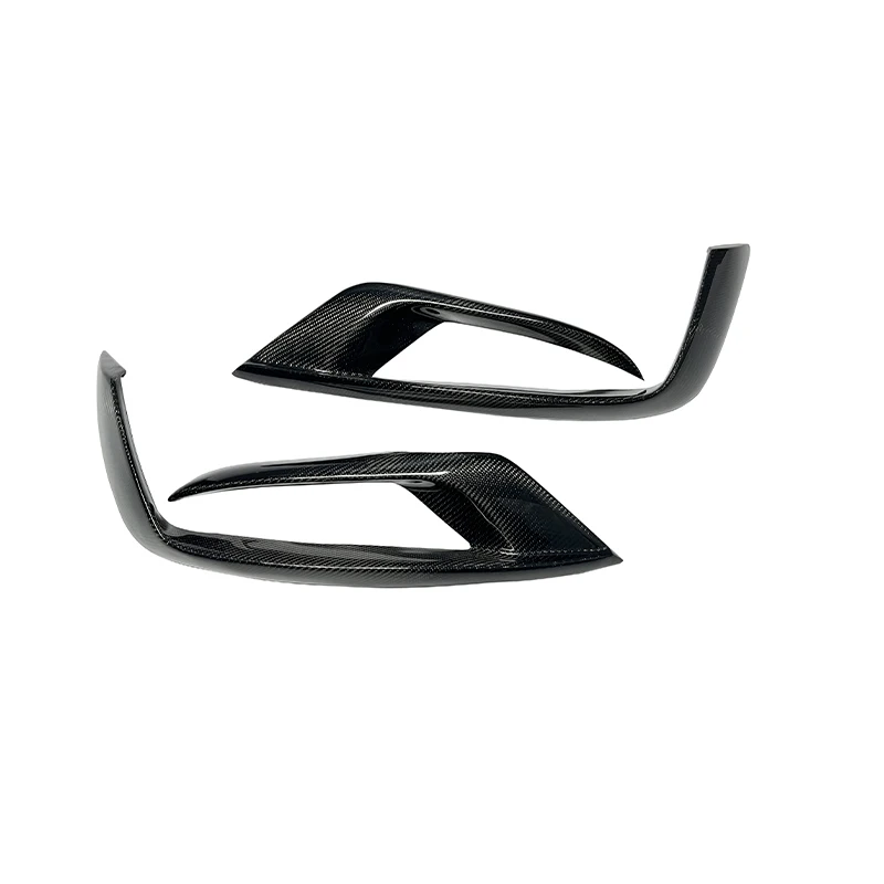 For Mercedes Benz S Class W222 S63 S65 AMG Carbon Fiber Car Front Bumper Air Intake Vent Trims Parts Body kit