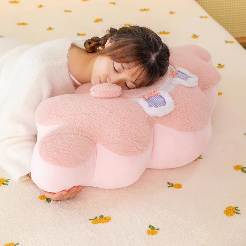 Jouet en peluche Kawaii Sanrio My Melody Cloud, coussin de poupée en peluche pour enfants, cadeau d'anniversaire, oreiller doux en forme de nuage pour décoration de canapé