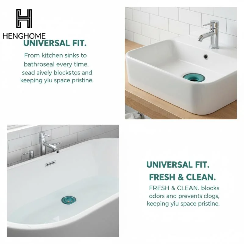 Silicone Sewer Floor Drain Cover Washable Anti Blocking Deodorant Sink Stopper for Kitchen Bathroom Laundry Room  Pack