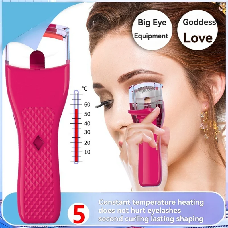 A005-الكهربائية رمش بكرة الشعر المحمولة رمش بكرة الشعر فرشاة ساخنة رمش الشباك كفاف العين تسخين سريع بكرة الشعر B