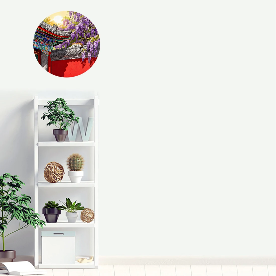 Three Ratels CD375 Oriental Palace Style Art Flower Wall stickers for home decoration