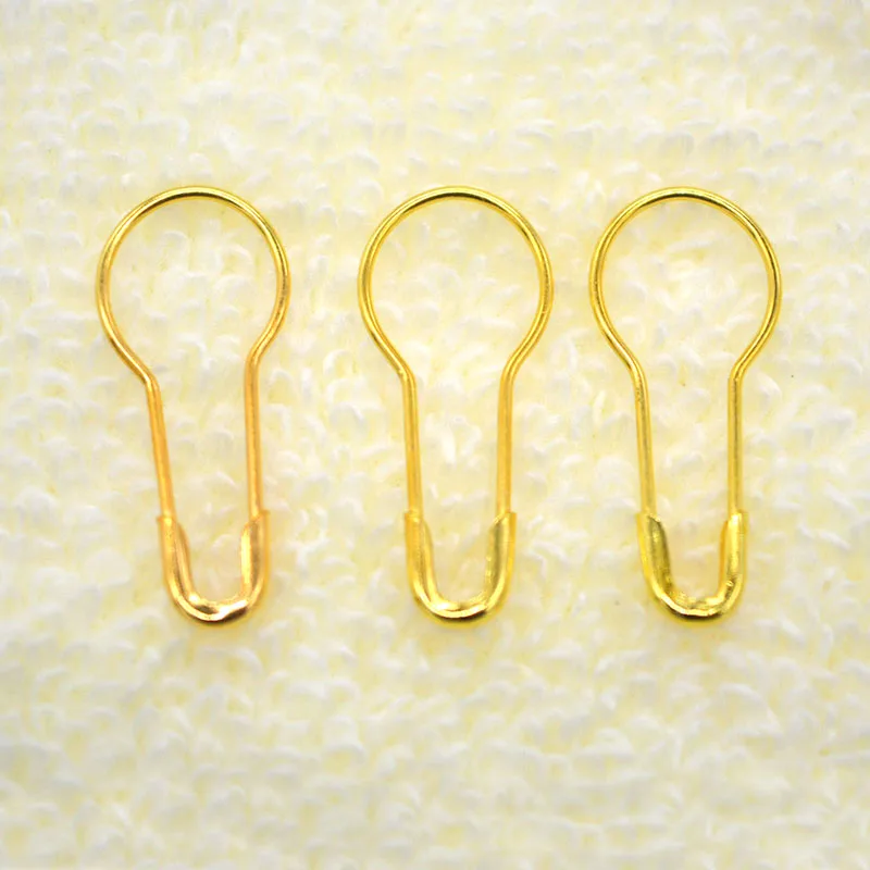 

1000 pcs Silver color Pear Shaped Safety Pins brass safety pin length (20mm)