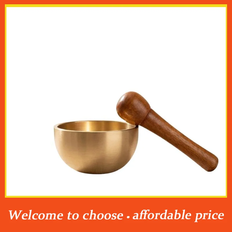 {}Mini Brass Chant Bowl Sound Bowl Calming Hand Therapy Sound Copper Chant Bowl Sandalwood Harmonious Sound