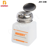 JAKEMY Alcohol Bottle 120/180ML with Stainless Steel Bottle Cap for Mobile Phone Repair Clean Anti Static Liquid Plastic