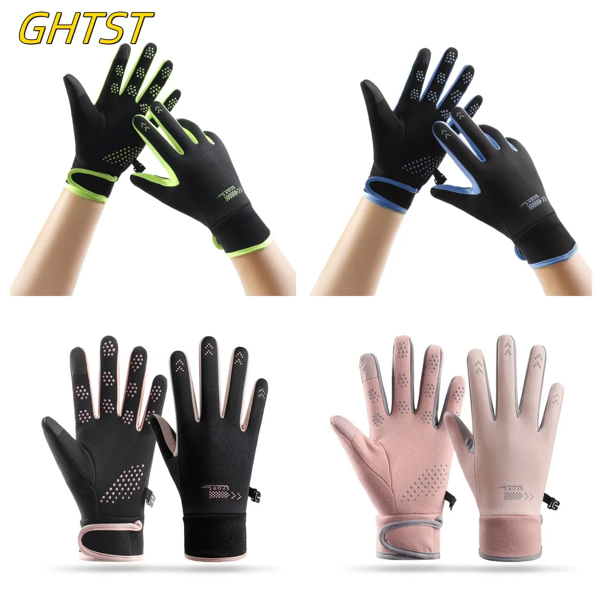 Winter Skiing Gloves Thermal Fleece Warm Touchscreen Cold Non-slip Waterproof  Motorcycle Bicycle Snowboard Accessories Unisex