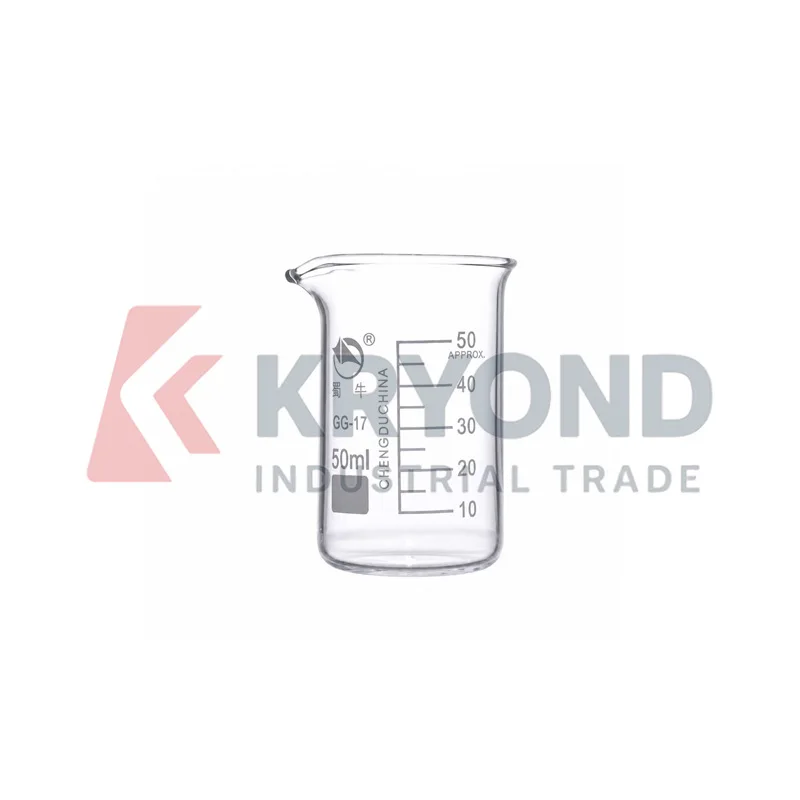 SHUNIU Transparent Glass Beaker Laboratory 25mL-1000mL Chemical Experiment Container Measuring Vessel Research Equipment Use Set