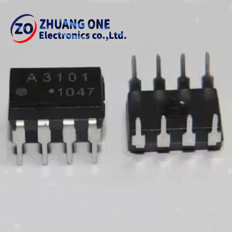 10pcs/lot HCPL-3101 Line DIP8 Optocoupler A3101 Chip Brand New & Original HP3101