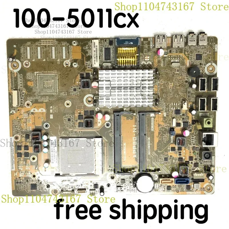 

618068 -001 For HP Omni 100 AIO 100-5011cx Motherboard APP80-NI 641713 -001 634279 -001 Mainboard 100% Tested Fully Work