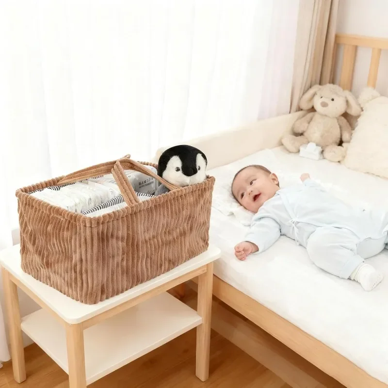 Portable Mommy Bag Diaper Bag Feeding Bottle Toys Storage Compartments Handbag Large-capacity Baby Products Organizer Basket New