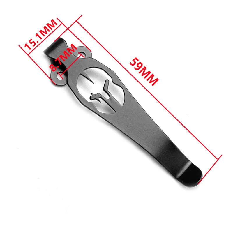 7 Types CNC Titanium Sparta Cross Pattern Knife Pocket Clip for Benchmade Griptilian 551 710 730 Bugout 535 940 Emerson CQC ZT - view 2