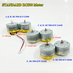 Standardowy silnik RC500-KN/13500/MABUCHI RF-500TB-14350/MABUCHI RF-500TB-12560 Silnik wrzeciona DC 3V-12V do zamiatarki robotycznej