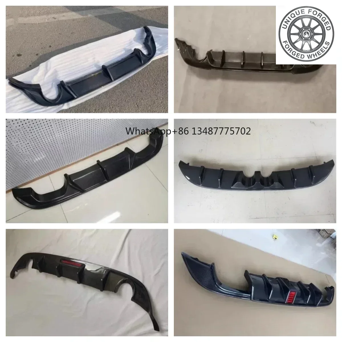 26style Rear Lip Assembly For Volkswagen vw Golf 7.5R convert GTI style carbon fiber body kit Car Accessories