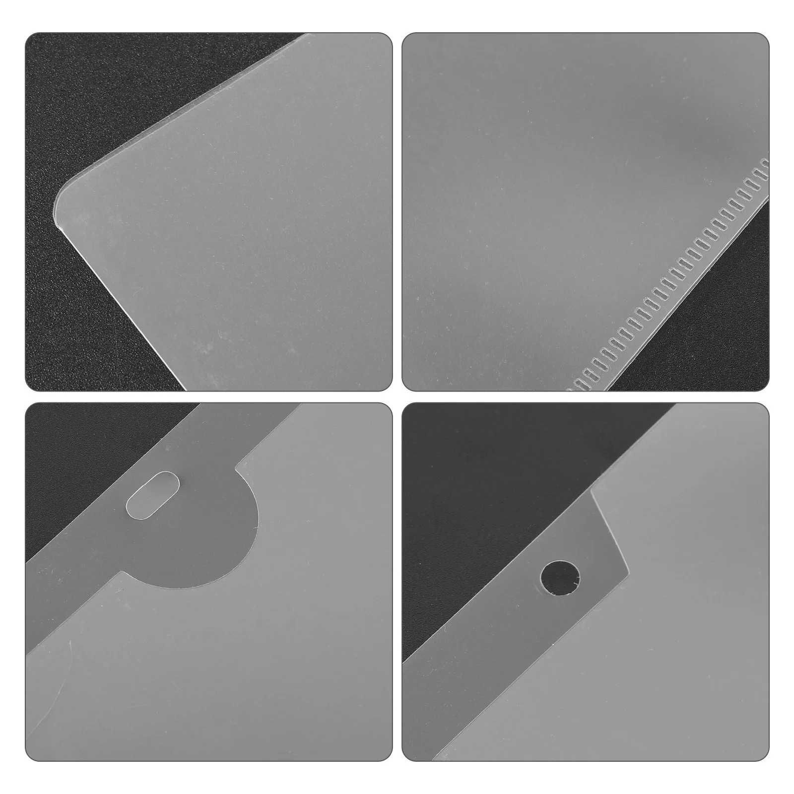 

10 шт. пластиковая папка для файлов, прозрачная прозрачная сумка для документов, портативный органайзер для хранения бумаги, офисный держатель для файлов, документ