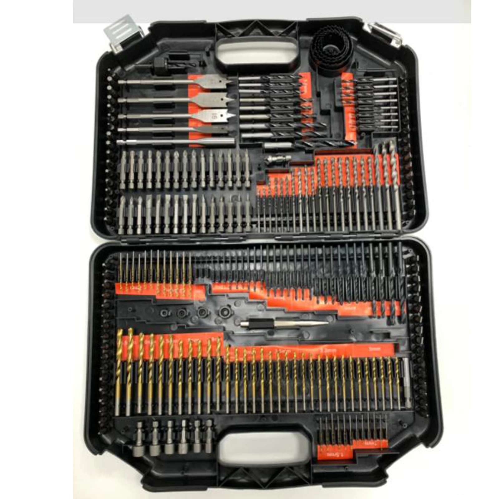 246 Pieces HSS Drill Driver Bit Set with Storage Case Wood Metal Cement Metalworking for Wood Metal Home Repair