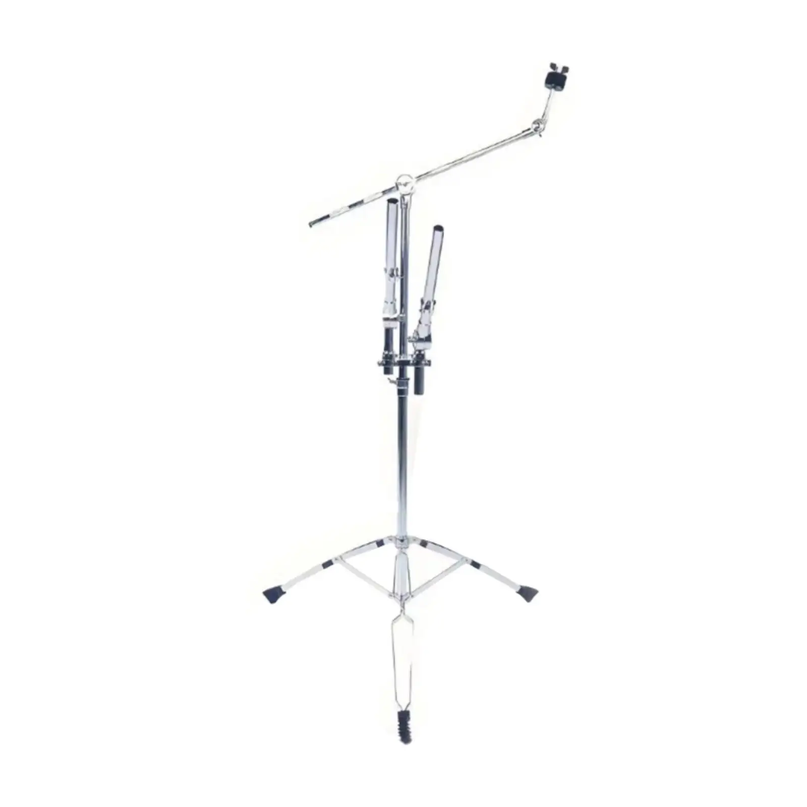 Cymbal Stand Instrument Holder Foldable Nonslip Adjustable Hardware Cymbal Tilter Double Braced Tripod for Studio Music Room