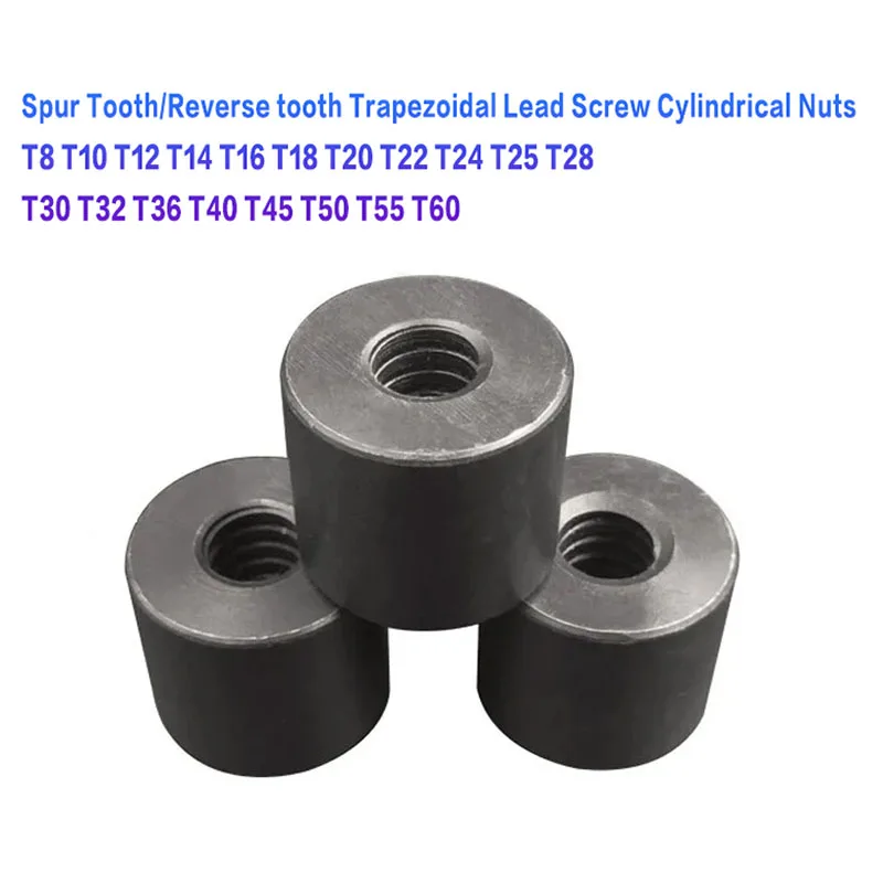 

1pc Lead Screw Nut Trapezoidal Lead Screw Nuts For CNC T8 T10 T12 T14 T16 T18 T20 T22 T24 T25 T28 T30 T32 T36-T60