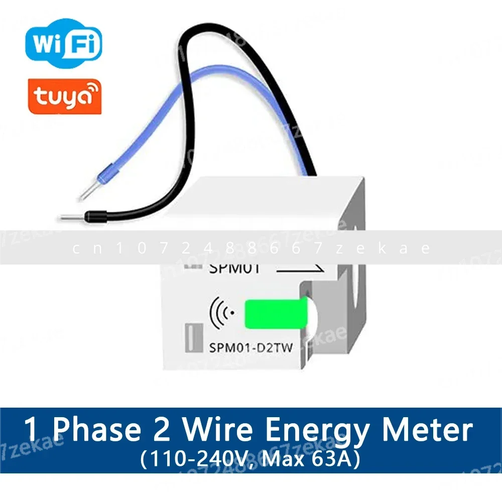 

3-Phase 4-Wire Smart Energy Meter 63AWiFi Power Sensor 208V 415V Smart Life APP Controlled