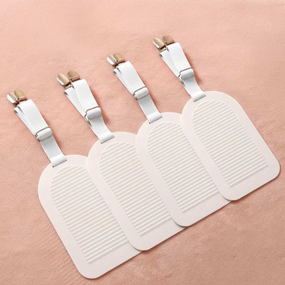 

4PCS Adjustable Bed Sheet Clips Durable Fastener Straps Elastic Fitted Bedding Clips Non-slip Multifunctional Bed Sheet Fastener
