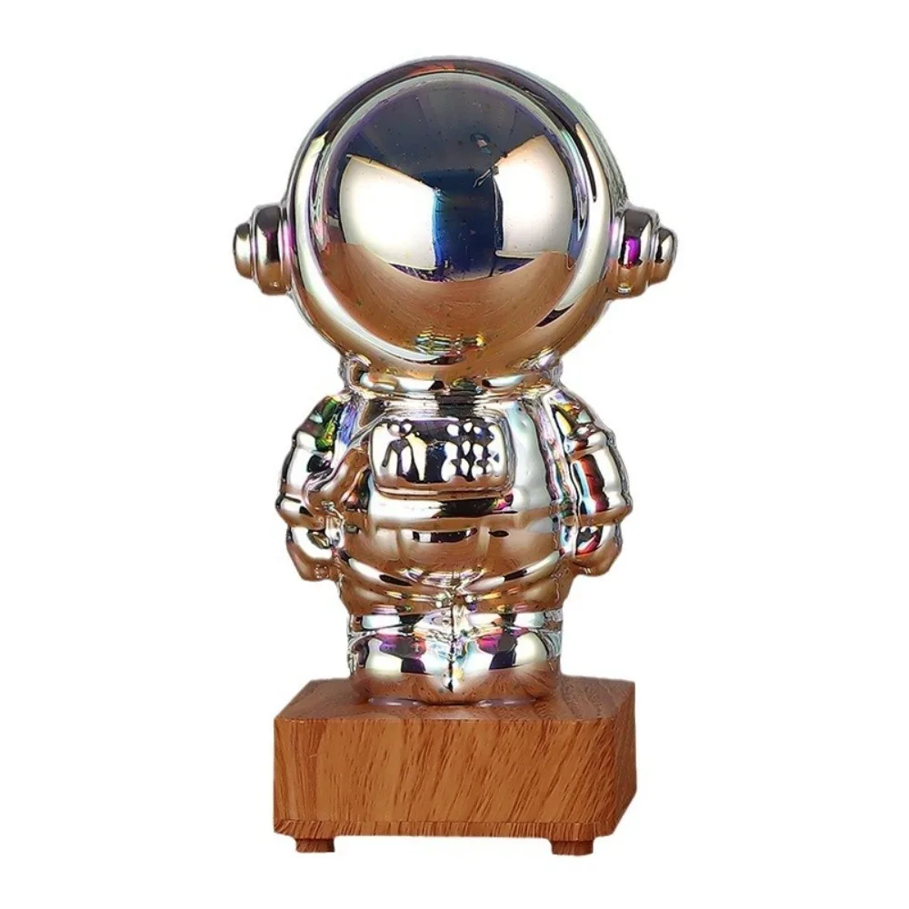 

LED 3D Astronaut Firework Night Light Aesthetic Figurine USB Projector Lamp Glass Sculpture Color Changeable Ambient Lamp Kids