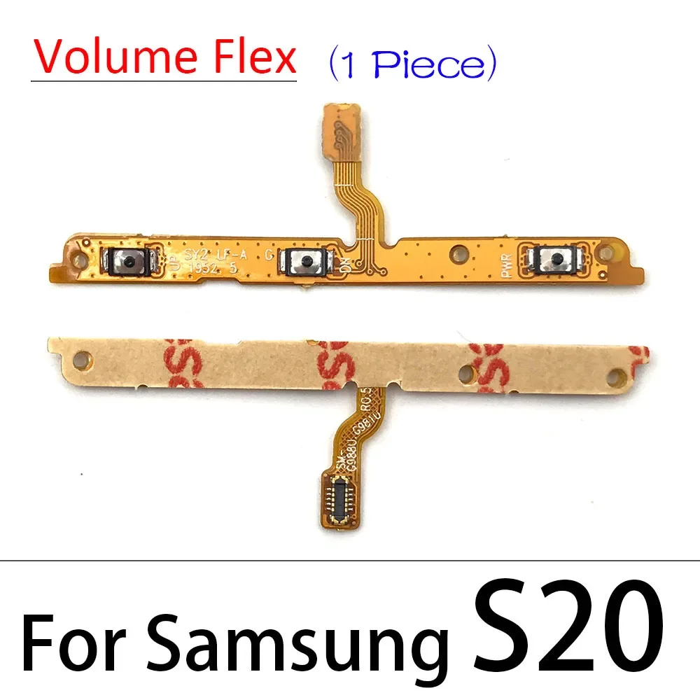 New For Samsung S20 S21 S22 S23 S24 Plus Ultra Fe Power On Off Volume Side Button Key Flex Cable Replacement Parts