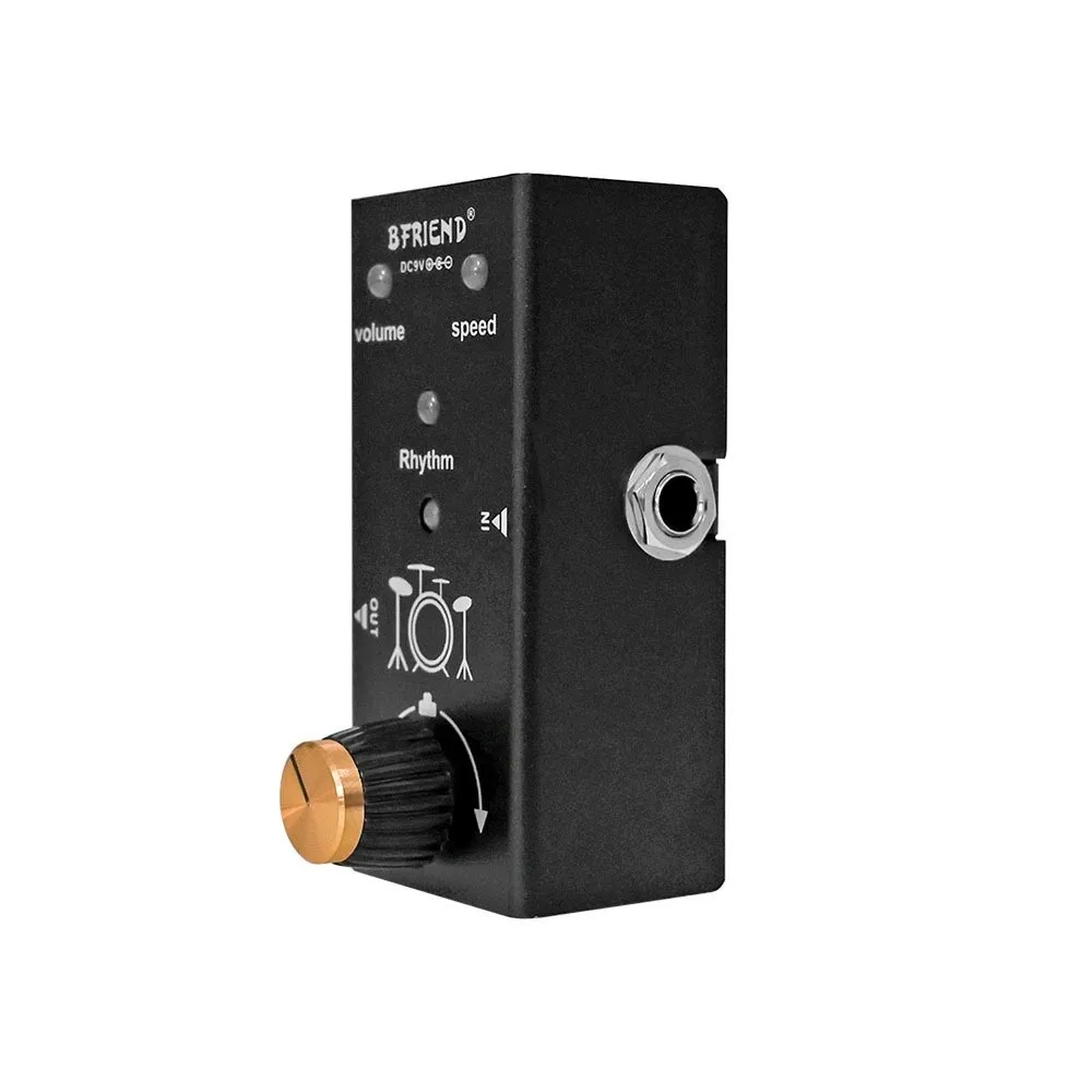 Aluminum Alloy Guitar Effect Pedal True Bypass 55 Rhythm Patterns Metal Distortion Pedal Volume Control Knobs