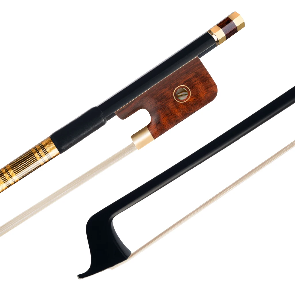 4/4 Size Cello Bow MASTER Pure Carbon Fiber CELLO  Golden Fittings TOP CF Performance Lightweight Fast Response