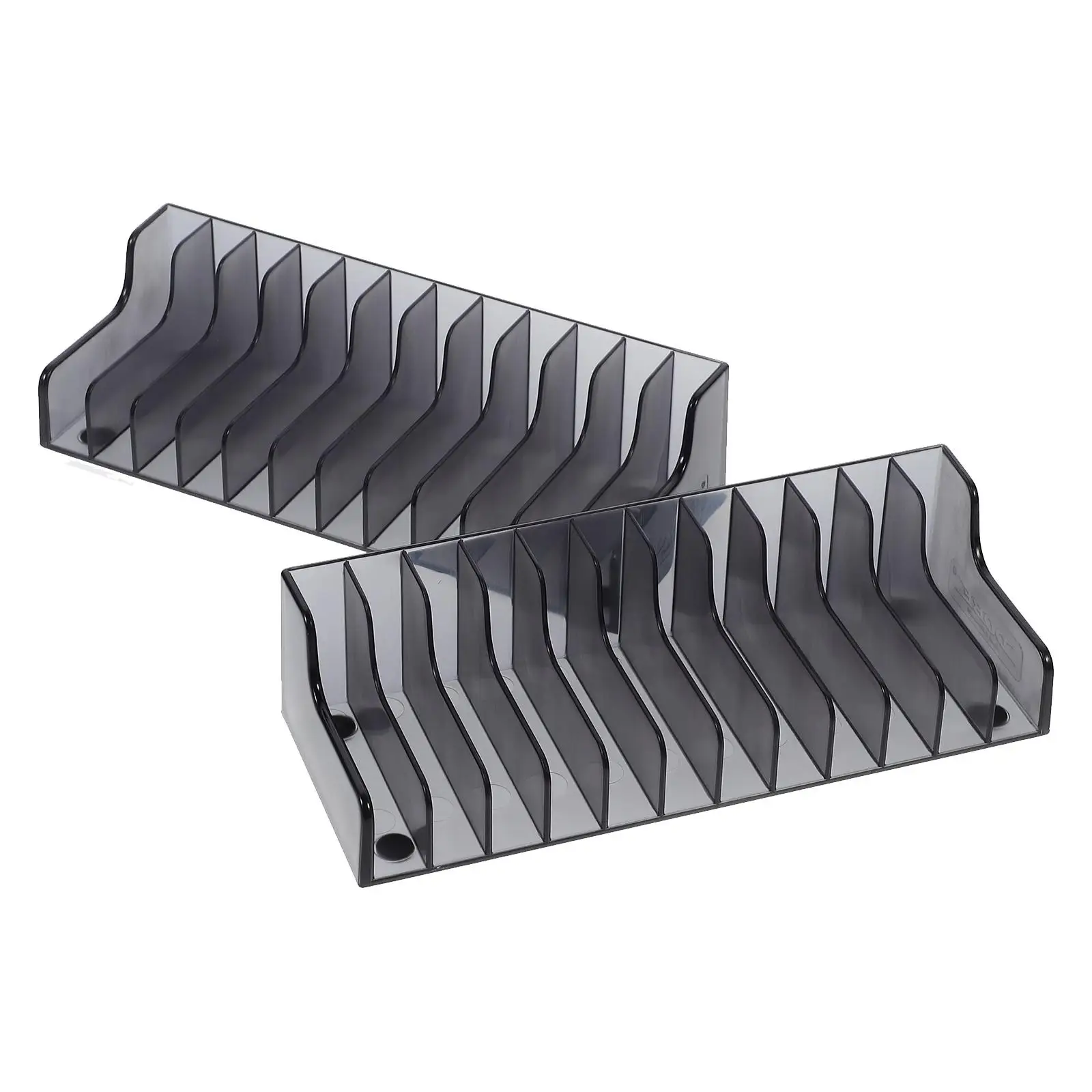 

2 Pcs Card Box Storage Rack Disc Organizer Game Cards Holders Holder Cd Holders Vertical Game Cards Discs Storage