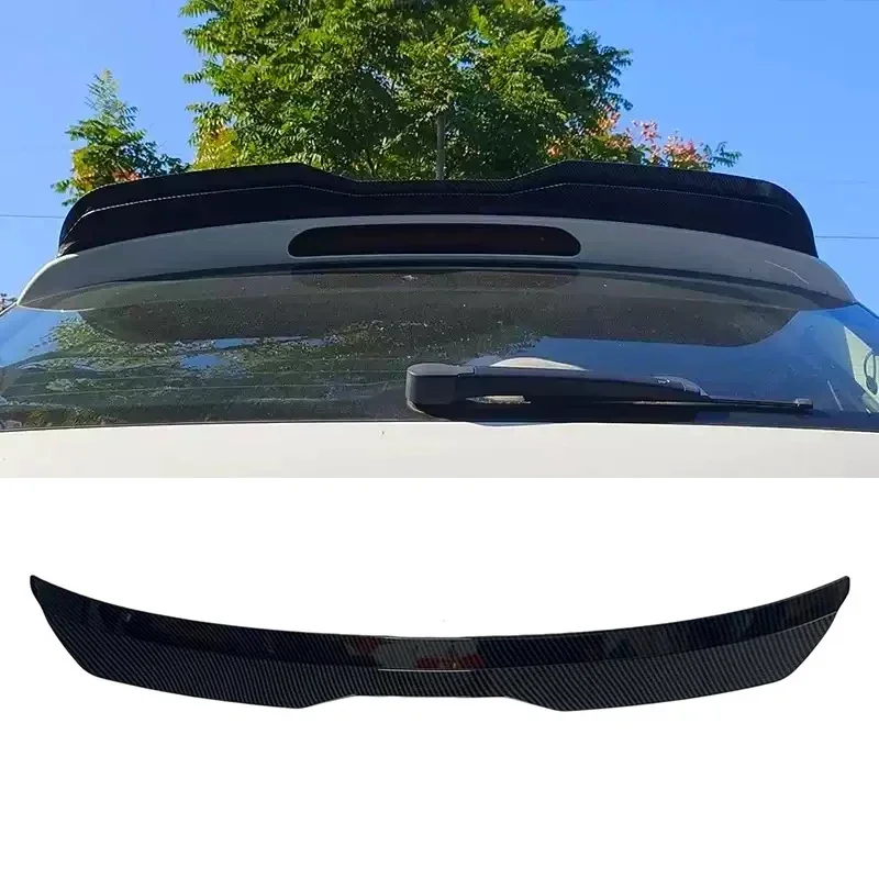 

Car tail carbon fiber pattern modification, universal no punching personalized creative car top wing, blade sport fixed wing