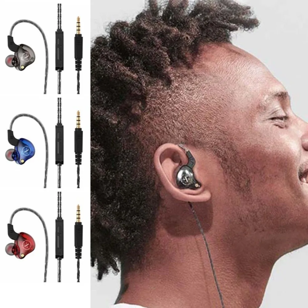 

3.5mm Wired Earphone in-Ear with Mic Wired Headset Universal HiFi Stereo Earpiece Headset Mobile Phone/Tablet/Computer