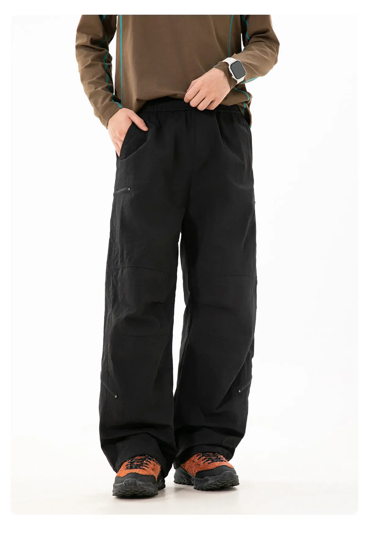 Herren Herbst Outdoor Wasserdichte Winddichte Taktische Cargohose - Locker Sitzende Sport-Freizeithose – Detail 8