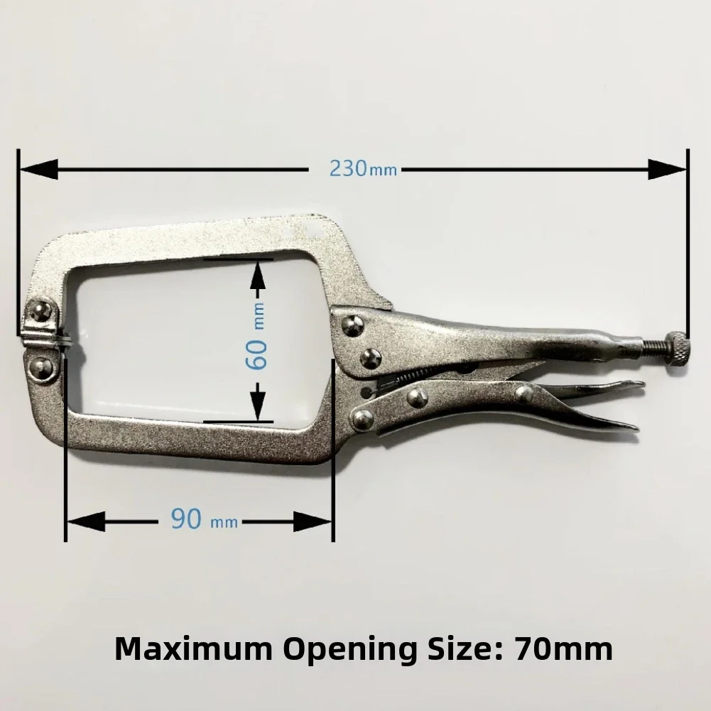 High Carbon Steel 9 Inch C Clamp Extra Long 230mm for Workshop Welding Carpentry and DIY Projects 70mm Jaw Range
