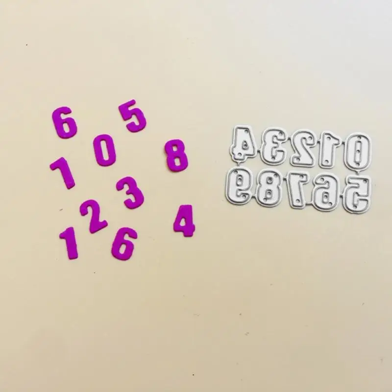 

Q5WD Numbers Cutting Dies Metal Stencil Template Mold Carbon Steel Mould