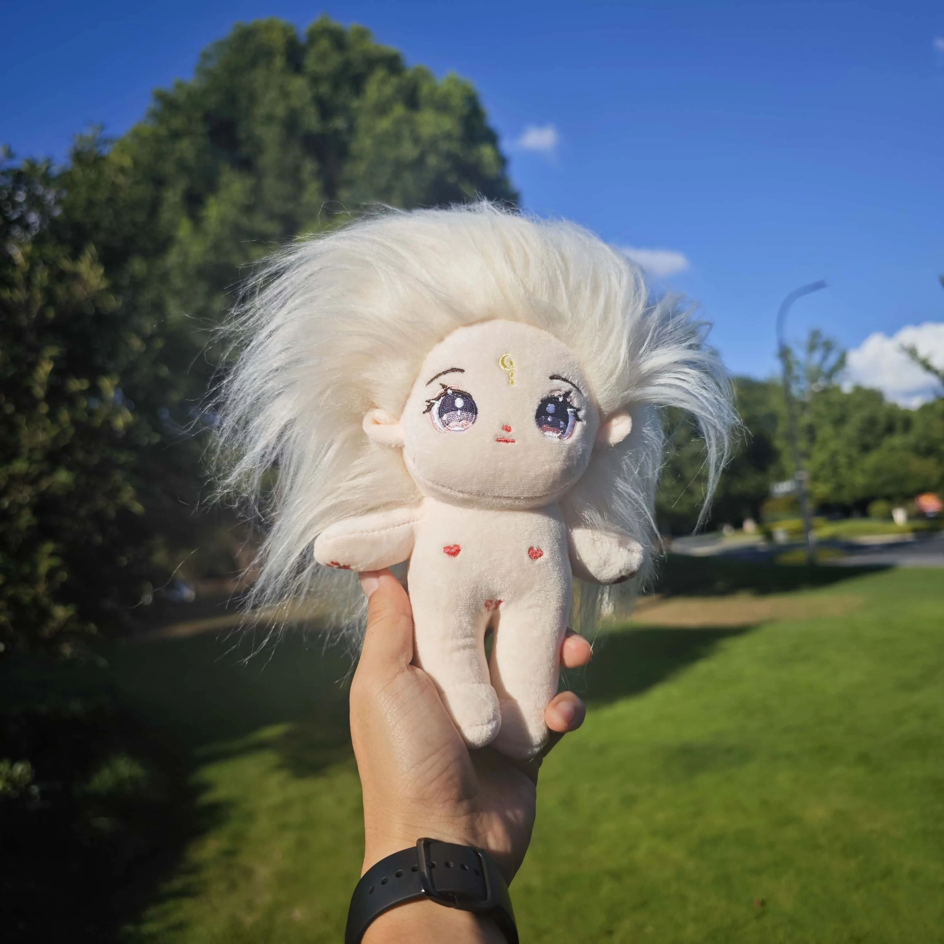 Poupée en coton originale de 20 cm, poupée en peluche habillée mignonne, poupée portable, cadeau pour filles et enfants, anniversaire, cadeau de vacances, poupée mignonne