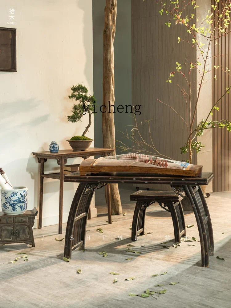 W5.14 1 Vintage Furniture Antique Piano Desk Calligraphy Desk Painting Table Writing Desk Saddle