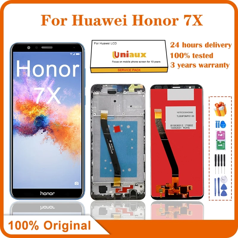 

5.93'' For Huawei Honor 7X BND-AL10 BND-L21/L22 LCD Display Touch Screen Digitizer Assembly For Honor7X LCD Screen Replacement