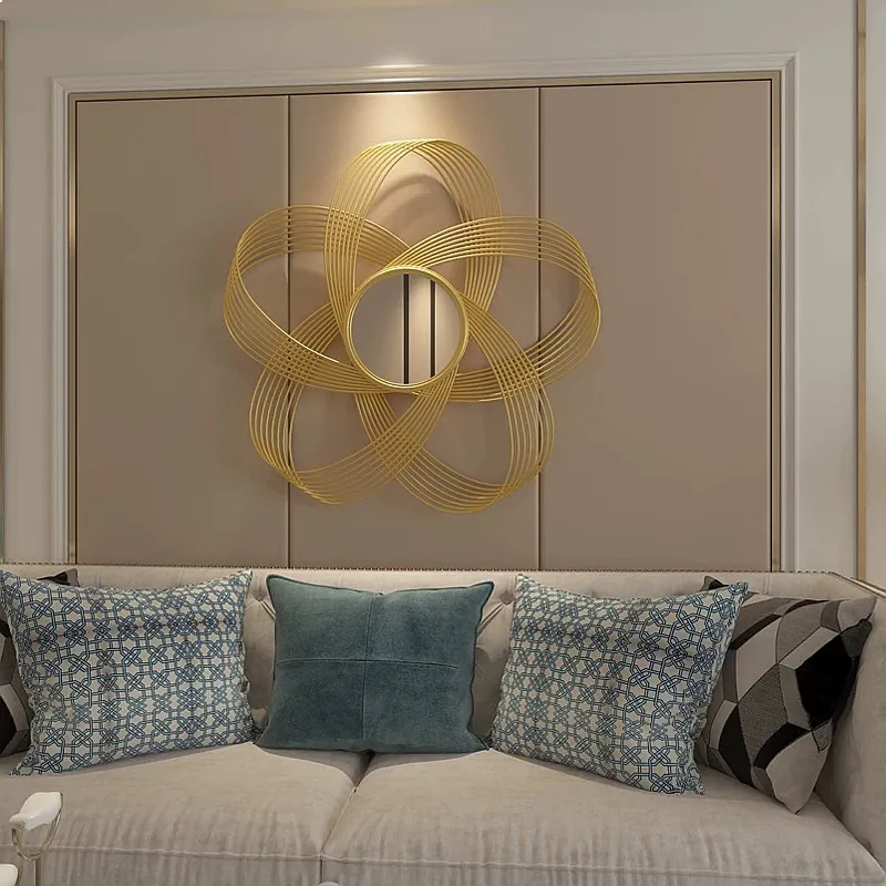American Retro French Luxury Wall Mirror, Italian Minimalist Hanging, for Home, True Image