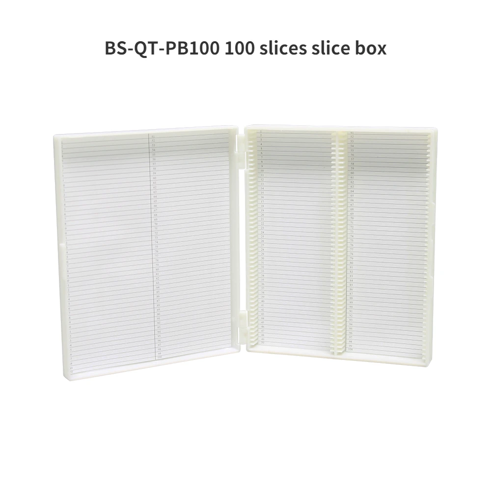 Biosharp 100 Slide Storage Box BS-QT-PB100 Laboratory Microscope Section Box Science Lab Tools School Supplies
