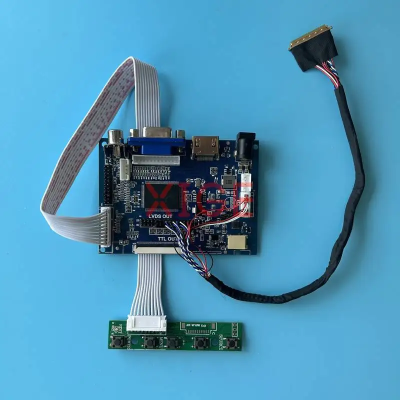 

Плата управления для дисплеев LTN133AT16, HSD101PWW1, LTN121AT11, B101EW05 с HDMI+VGA+AV, 1280x800, 40-контактный LVDS, комплект для самостоятельной сборки ноутбуков