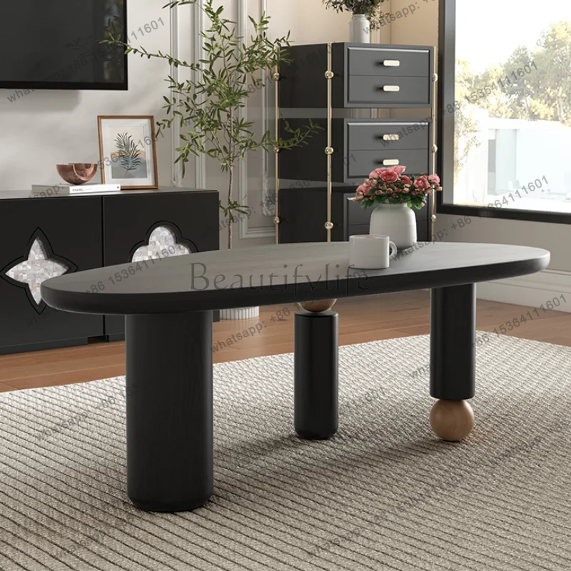LSTrendy Aesthetic Coffee Tables Elegant Unique Retro Design Coffee Tables Minimalist Trendy Table Basse Salon Furniture For Hom