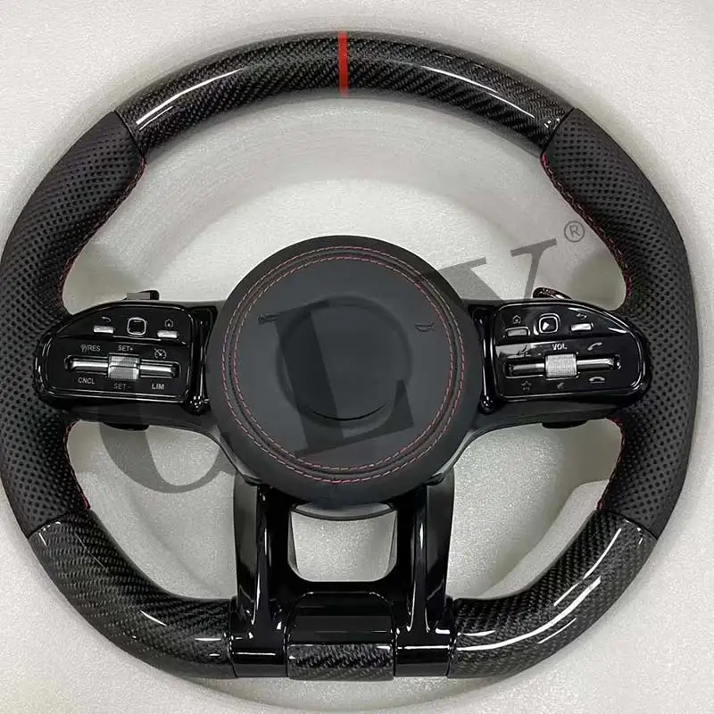 CLY Steering Wheels for Mercedes A C E S CLA GLA GLC GLE GLS GLE W205 W213 W222 W177 Facelift AMG Car Steering Wheel