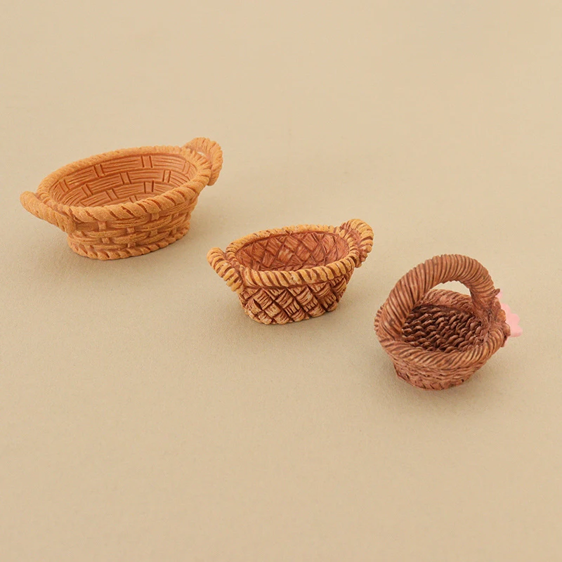1/12 Dollhouse Simulation Vegetable Food Storage Basket Dollhouse Miniature Kitchen Decoration Dolls House Accessories - Detail 1