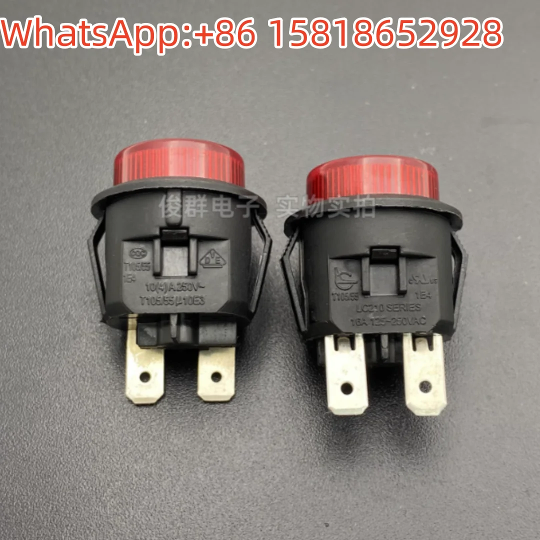 5pcs LC210 SERIES Self-eject Reset Unlocked Button Power Switch Button 16A Press and Hold to Power On and Release the Power Off
